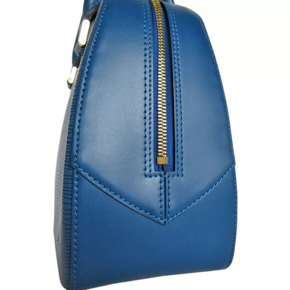 Auth LOUIS VUITTON Epi Sablon Handbag Toledo Blue Epi Leather - Picture 7 of 12